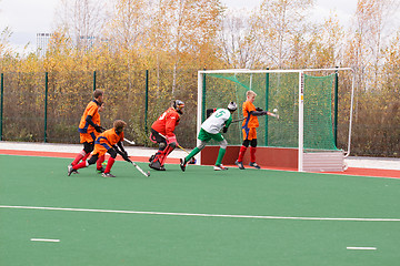 Image showing Youth field hockey competition