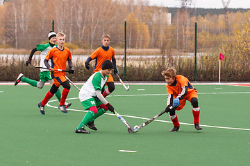 Image showing Youth field hockey competition