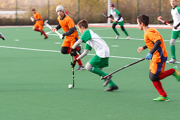 Image showing Youth field hockey competition