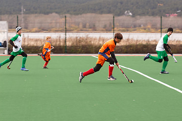 Image showing Youth field hockey competition