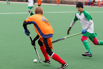 Image showing Youth field hockey competition