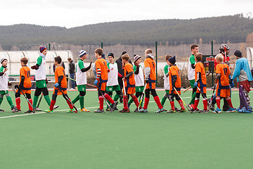 Image showing Youth field hockey competition