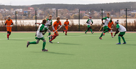 Image showing Youth field hockey competition