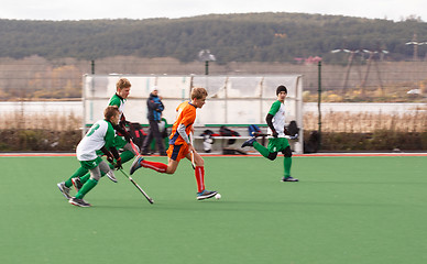 Image showing Youth field hockey competition