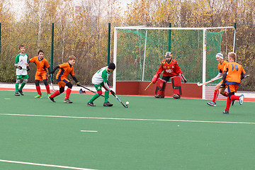 Image showing Youth field hockey competition