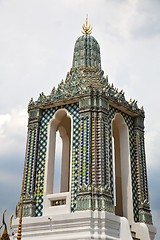 Image showing  thailand asia    bangkok rain   cross colors  roof      sky    