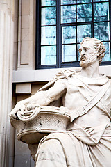 Image showing marble and statue in old city of london  