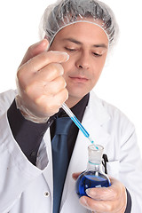 Image showing Scientist at work