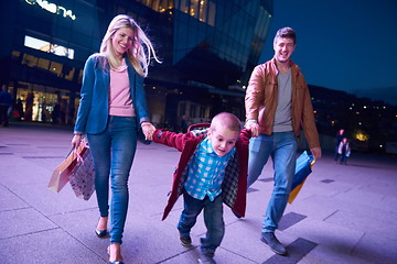 Image showing Group Of Friends Enjoying Shopping