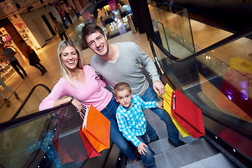 Image showing family in shopping mall