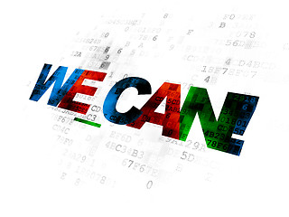 Image showing Finance concept: We can! on Digital background