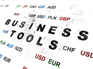 Image showing Finance concept: Business Tools on Digital background