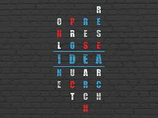 Image showing Advertising concept: Idea in Crossword Puzzle