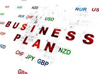 Image showing Business concept: Business Plan on Digital background