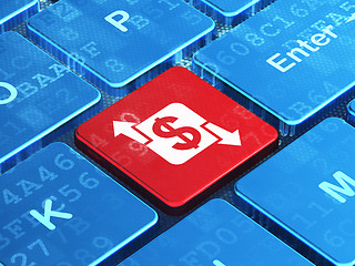 Image showing Finance concept: Finance on computer keyboard background