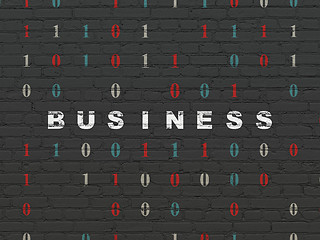 Image showing Business concept: Business on wall background