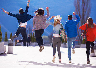 Image showing happy students group