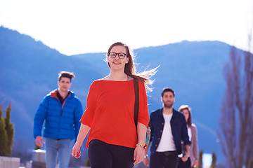 Image showing happy students group