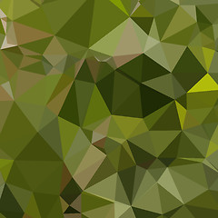 Image showing Sap Green Abstract Low Polygon Background