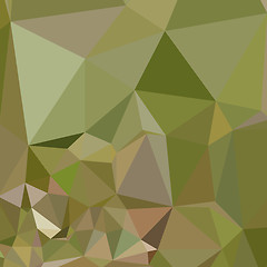 Image showing Dark Olive Green Abstract Low Polygon Background