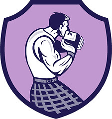 Image showing Scotsman Weight Throw Crest Retro