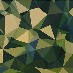 Image showing English Green Abstract Low Polygon Background