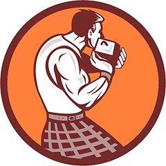 Image showing Scotsman Weight Throw Circle Retro