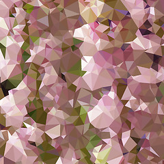 Image showing Lavender Rose Pink Abstract Low Polygon Background