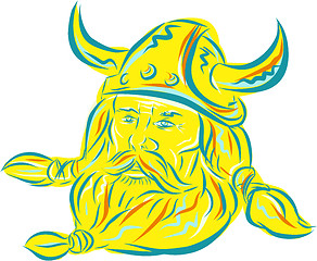 Image showing Norseman Viking Beard Etching