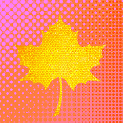 Image showing Autumn Yellow Leaf