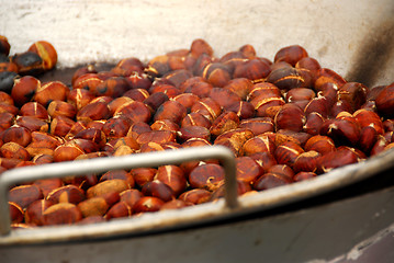 Image showing Roasting chestnuts
