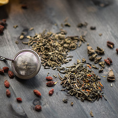 Image showing berries tea composition