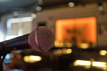 Image showing microphone close up