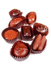 Image showing Chocolates on white 1