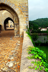 Image showing Valentre bridge in Cahors France