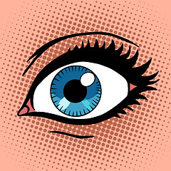Image showing Beautiful female eye with make-up