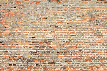 Image showing ancient brick wall surface