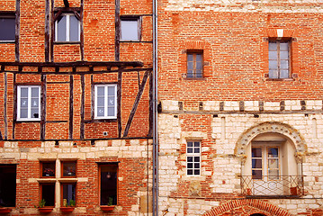 Image showing Medieval houses in Albi France