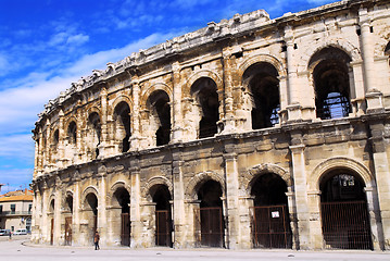 Image showing Roman arena in Nimes France
