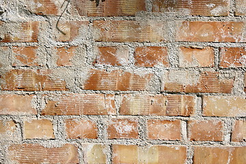 Image showing texture of real brick wall