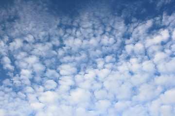 Image showing beautiful tiny clouds on sky background