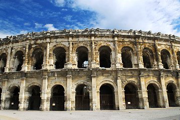 Image showing Roman arena in Nimes France