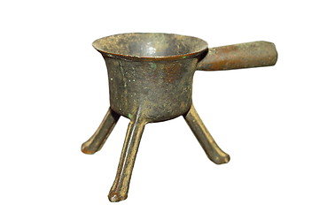 Image showing ancient isolated alloy pot