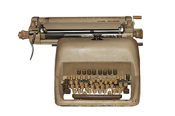 Image showing ancient isolated typewriter