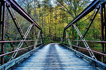 Image showing stone mountain north carolina scenery during autumn season