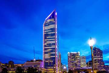 Image showing charlotte north carolina views around  downtown