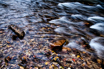 Image showing mountain river stream in north carolina mountains