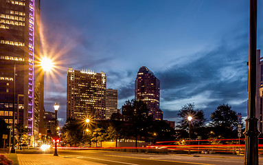 Image showing charlotte north carolina views around  downtown