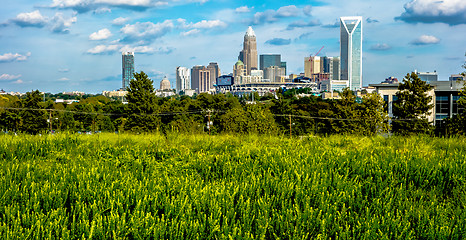 Image showing charlotte north carolina views around  downtown