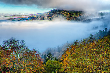 Image showing autumng season in the smoky mountains